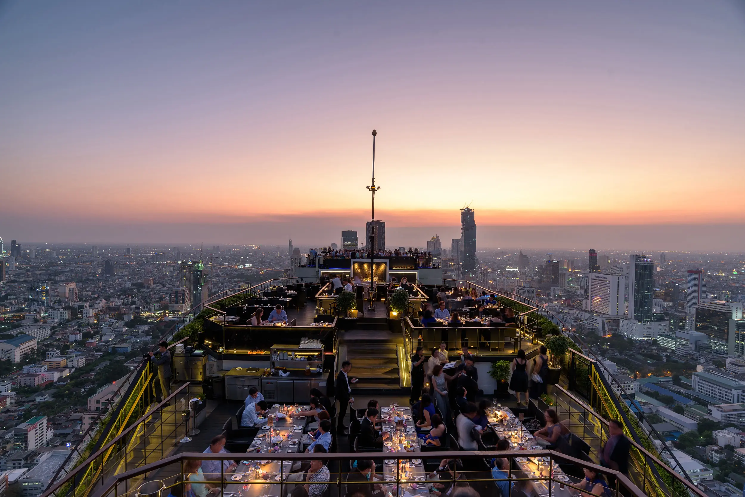 Rooftop restaurant in Bangkok